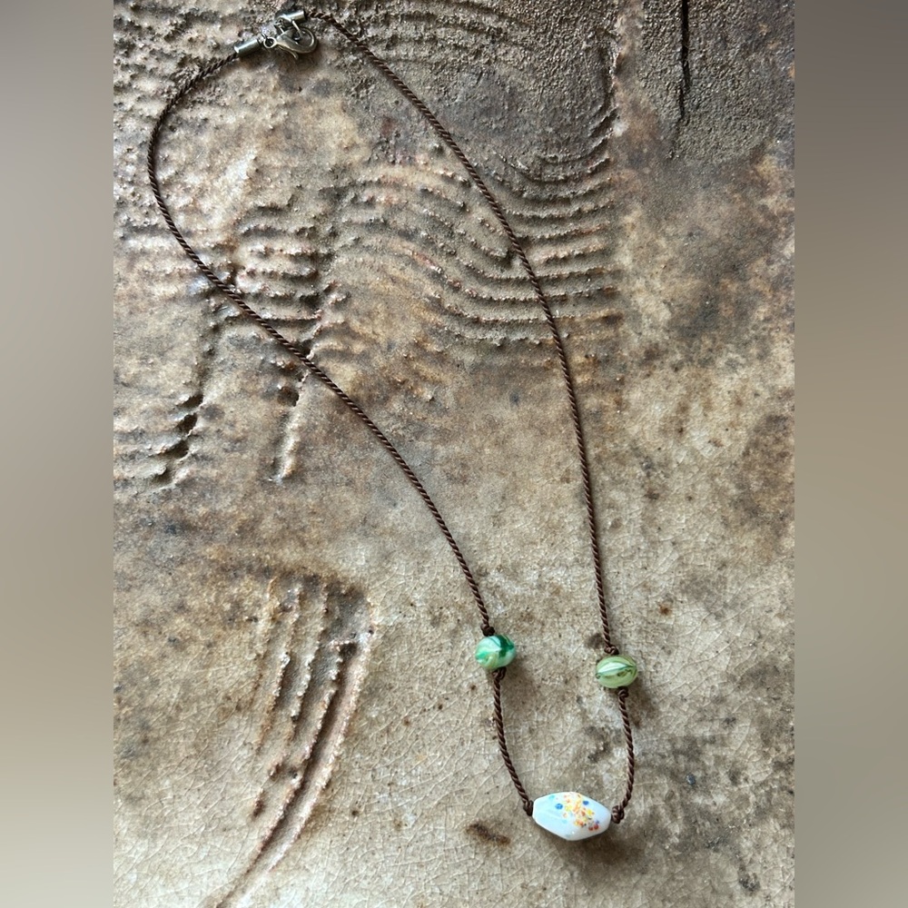 Handcrafted Glass Bead Necklace